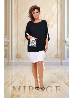 Mirage Fashion Tétisz Fekete-Fehér Tunika