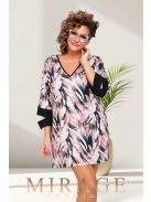 Mirage Fashion Niké Mályva-Beige Mintás Tunika