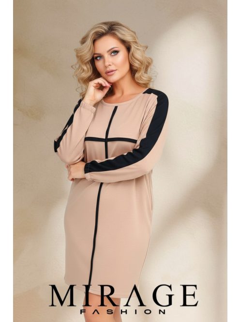 Mirage Fashion Miracle Barna-Fekete Tunika