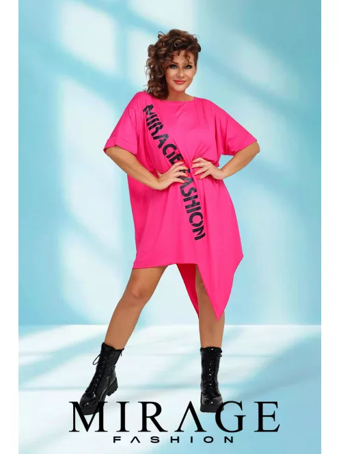 Mirage Fashion Rain Pink-Fekete Tunika