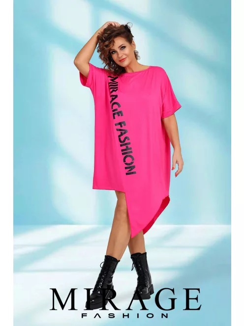 Mirage Fashion Rain Pink-Fekete Tunika
