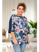Mirage Fashion Punch Lila-Kék Mintás Tunika