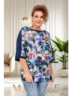 Mirage Fashion Punch Lila-Kék Mintás Tunika