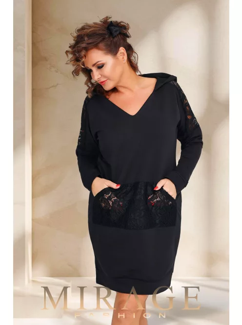 Mirage Fashion Colosseo Fekete-Csipkés Tunika
