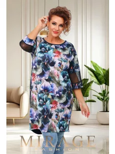 Mirage Fashion Niagara Lila-Kék Mintás Tunika
