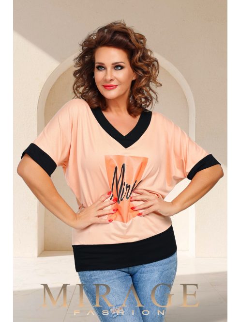 Mirage Fashion Barack-Fekete Jenny Felső