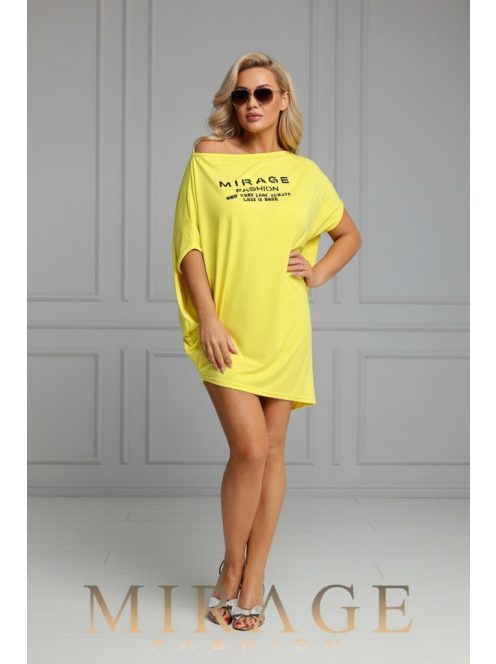 Mirage Fashion Sárga-Fekete Sziszy Tunika