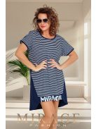 Mirage  Fashion Szellő Kék-Fehér Csíkos Tunika