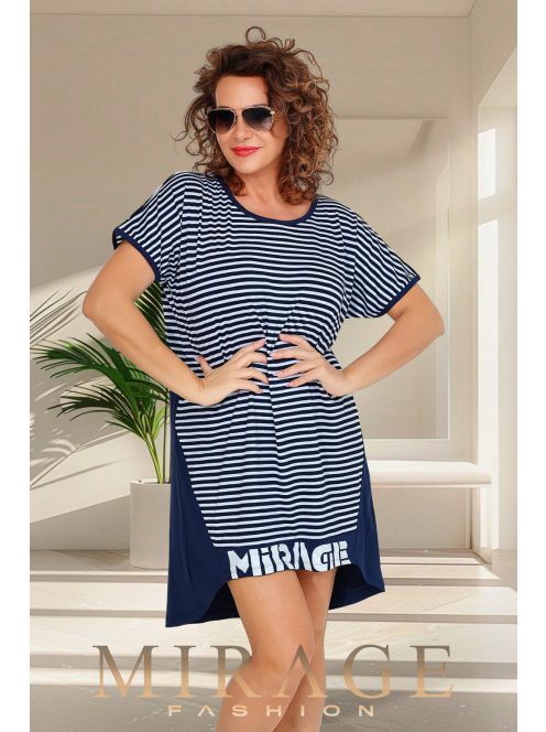 Mirage  Fashion Szellő Kék-Fehér Csíkos Tunika