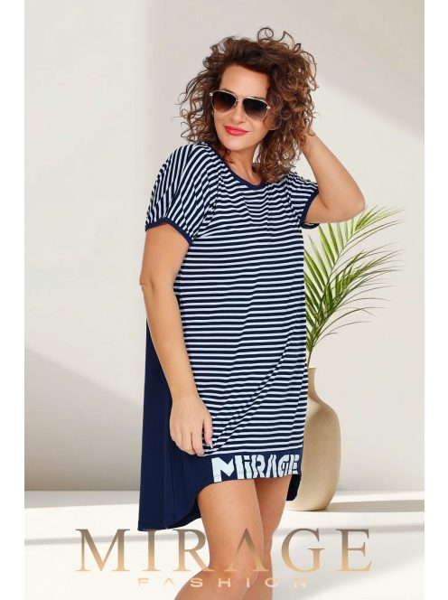 Mirage  Fashion Szellő Kék-Fehér Csíkos Tunika