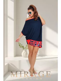 Mirage  Fashion Kék-Piros Aliz Tunika 