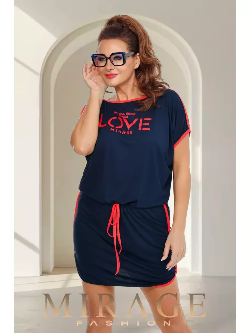 Mirage Fashion Mercedes Sötétkék Ruha