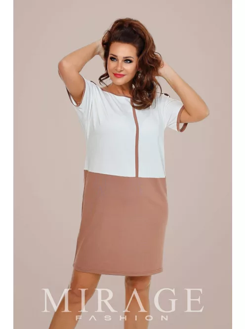 Mirage Fashion Aviator Ekrü-Mogyoró Ruha