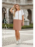 Mirage Fashion Aviator Ekrü-Mogyoró Ruha