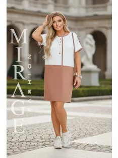 Mirage Fashion Aviator Ekrü-Mogyoró Ruha
