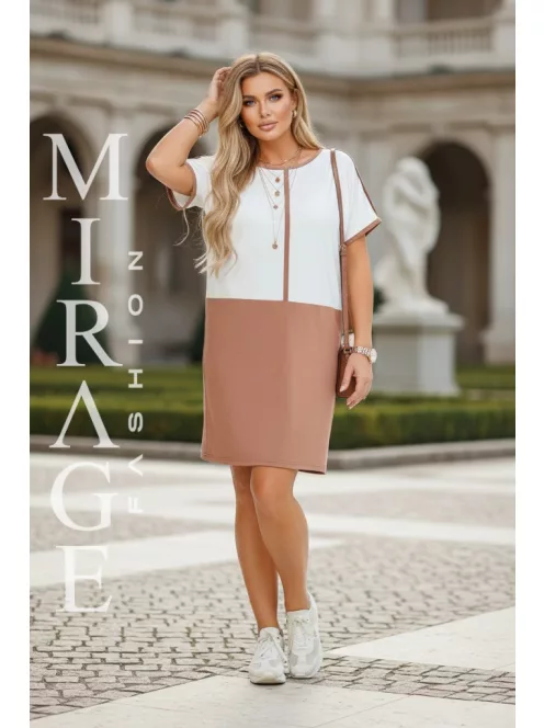 Mirage Fashion Aviator Ekrü-Mogyoró Ruha