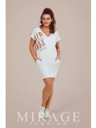 Mirage Fashion Ekrü-Mogyoró Gitta Ruha