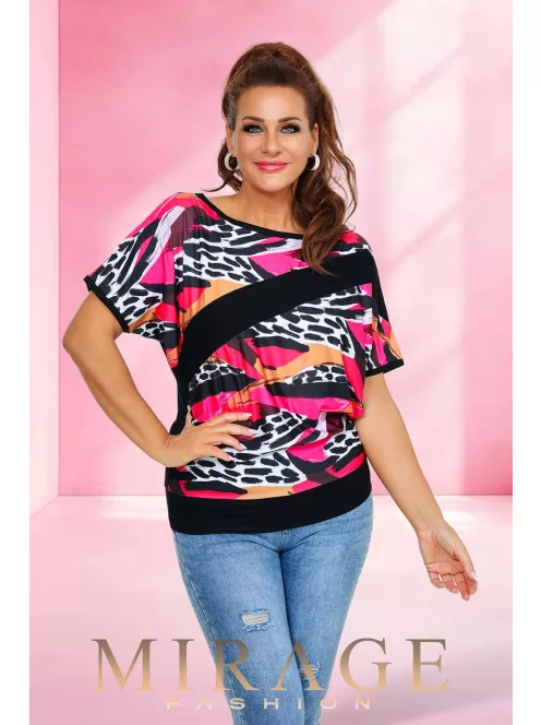 Mirage Fashion Pink Mintás Sadie Felső