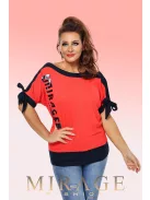 Mirage Fashion Piros-Kék Miranda Felső