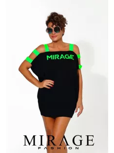 Mirage Fashion Fekete-Neon Lucy Tunika