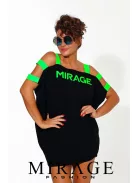 Mirage Fashion Fekete-Neon Lucy Tunika