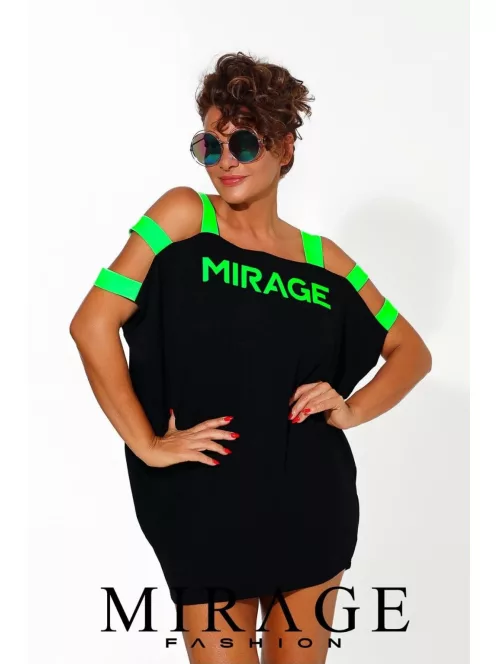 Mirage Fashion Fekete-Neon Lucy Tunika