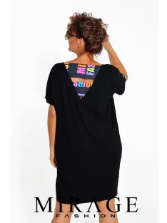 Mirage Fashion Fekete-Színes Irina Tunika