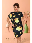 Mirage Fashion Fekete-Sárga Marlenka Ruha