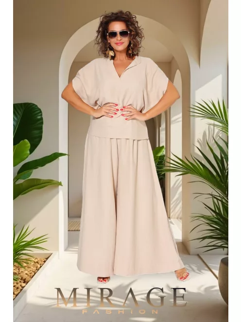 Mirage Fashion Beige Berberon Nadrág