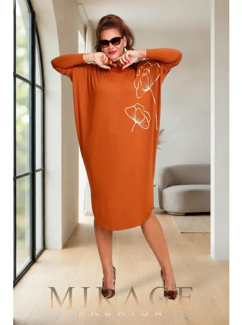 Mirage Fashion Barna-Arany Piké Tunika