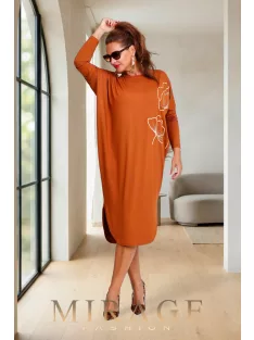 Mirage Fashion Barna-Arany Piké Tunika
