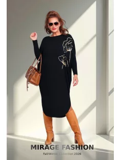 Mirage Fashion Fekete-Arany Piké Tunika