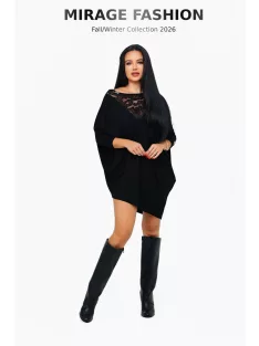 Mirage Fashion Fekete Debóra Tunika
