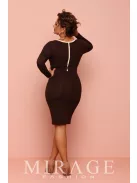 Mirage Fashion Barna-Beige Zipi Ruha
