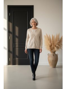 Micha Beige-Cirmos Tinna Kardigán