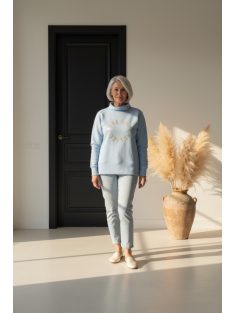 Micha Ekrü-Kék Polly Felső