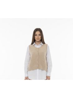 Micha Beige Kötött Mellény