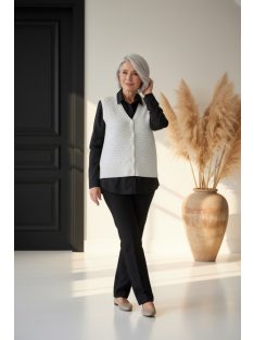 Micha Fehér Kötött Mellény