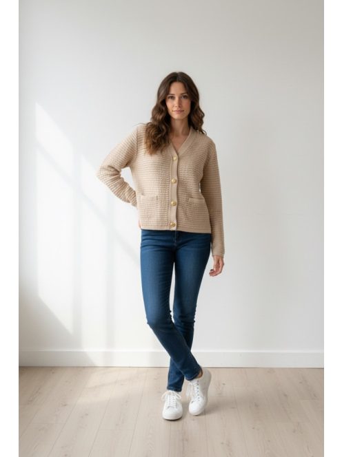 Micha Beige Jemana Kardigán