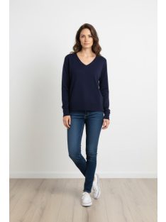 Micha Sötétkék V Kötött Finna Felső