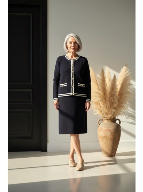 Micha Kék-Fehér Timan Kardigán