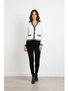 Micha Fehér-Kék Timan Kardigán