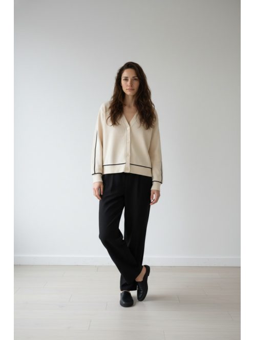 Micha Beige-Kék Holly Kardigán