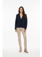 Micha Sötétkék Horgolt Zizi Kardigán