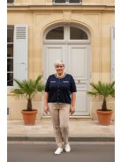 Micha Sötétkék Horgolt Tina Kardigán