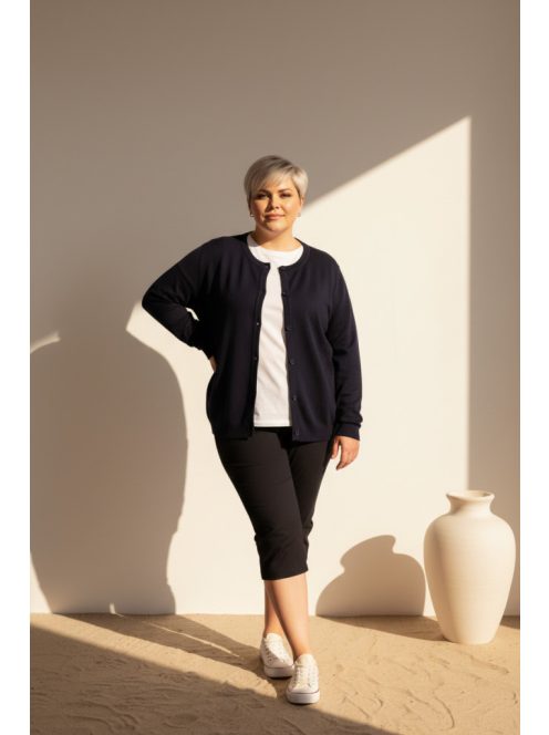 Micha Sötétkék Gombos Zulu Kardigán