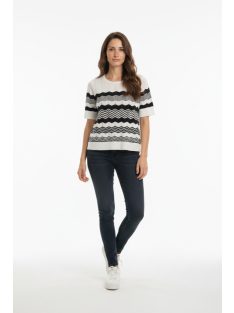 Micha Fehér-Kék Cakkos Felső