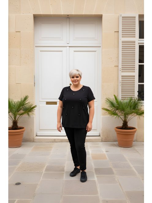 Micha Sötétkék Flower Felső