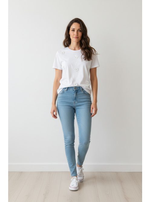 Micha Fehér Flower Felső