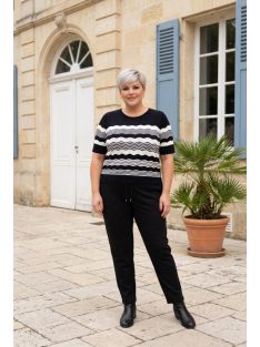 Micha Kék-Fehér Cakkos Felső